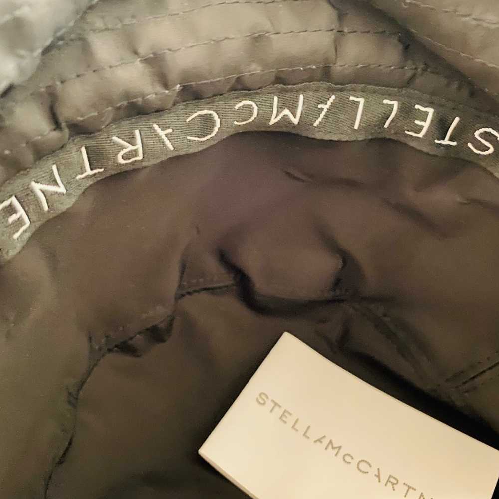 RARE FIND-Stella McCartney Shearling Faux Fur Logo Bucket Hat - Picture 10 of 11